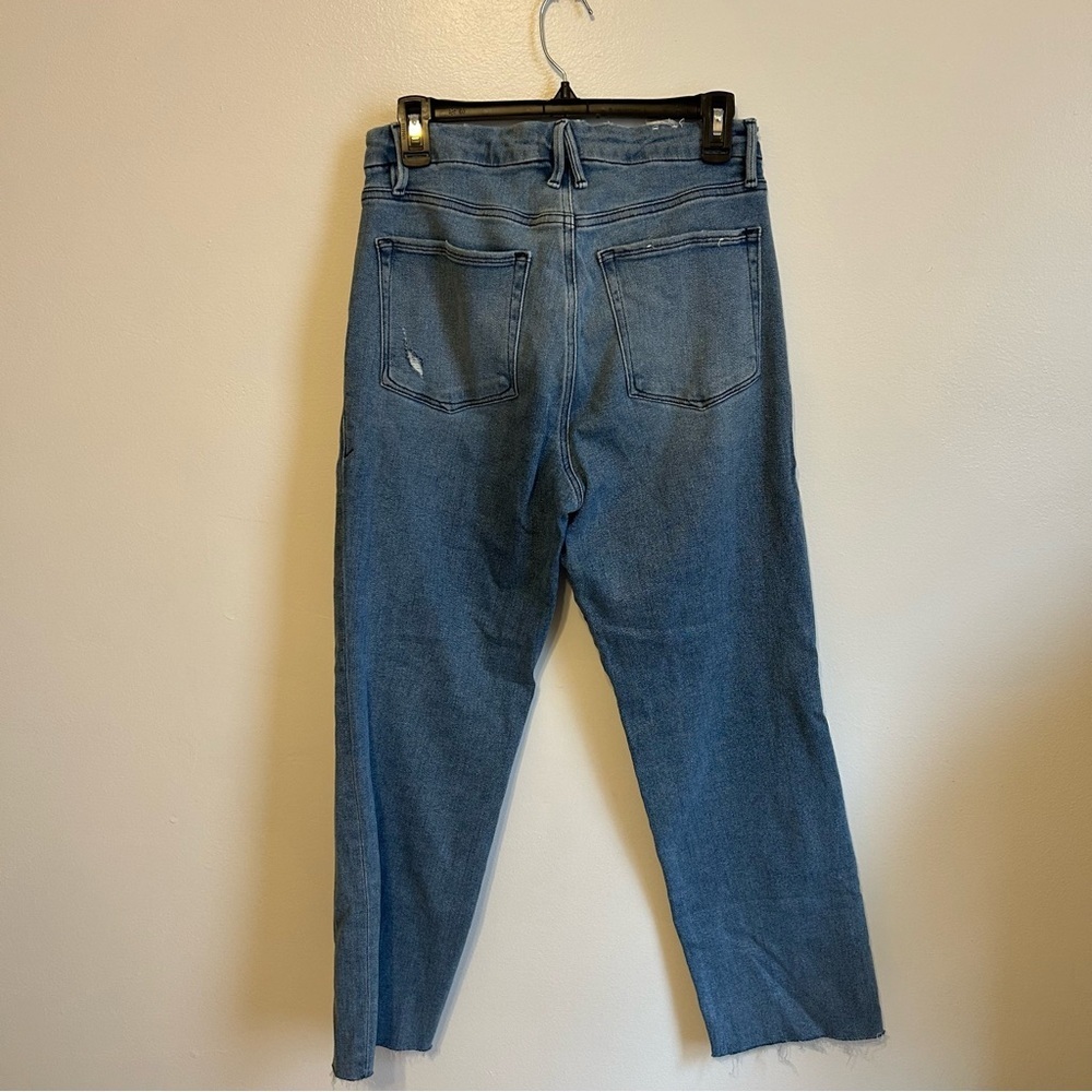Good American • Good Straight Raw Edge Jeans - Picture 4 of 6